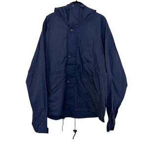 Aspesi Basic NWOT Navy Blue Nylon Rain Jacket